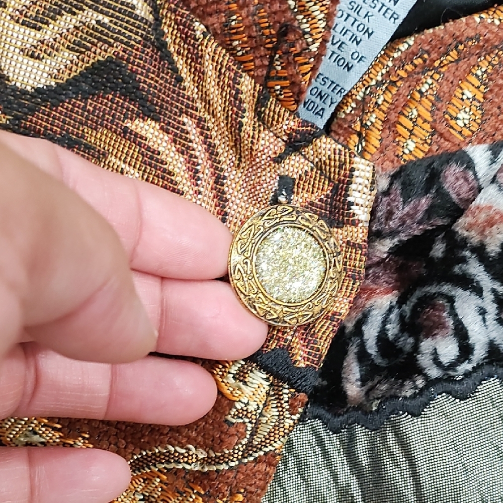 Indigo Moon Multicolor Patchwork Women's Blazer - image 3